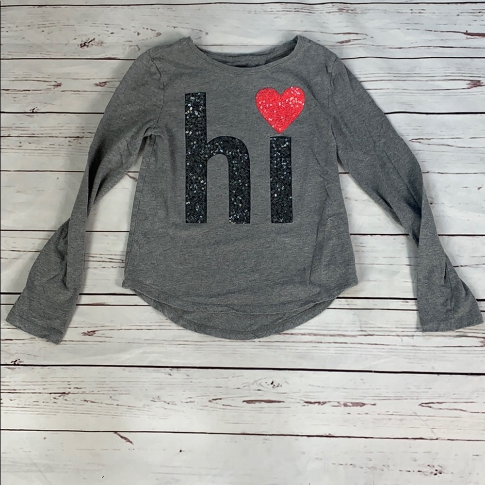Gap Sequin Long Sleeve Shirt